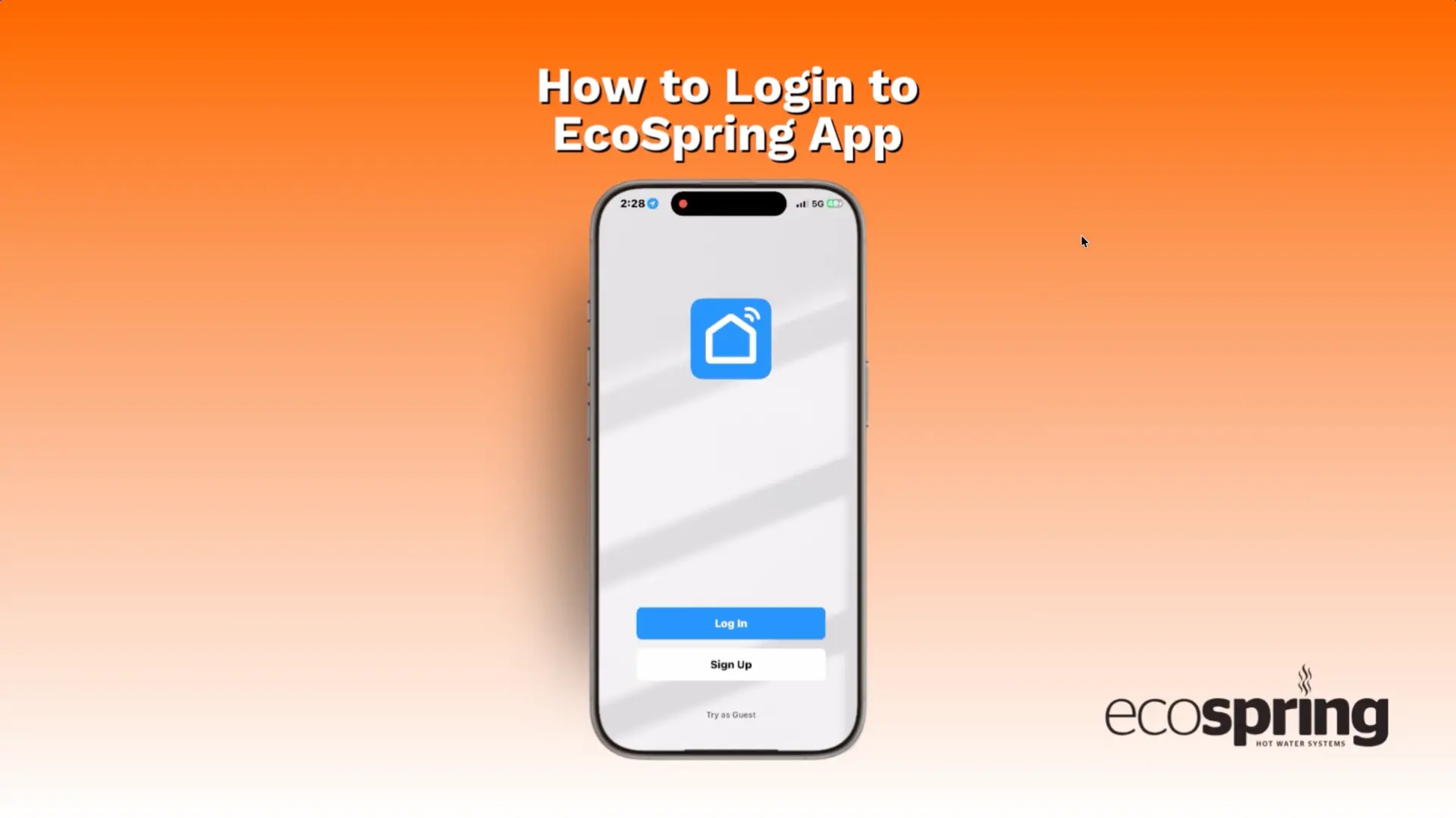 2. How to log into the app